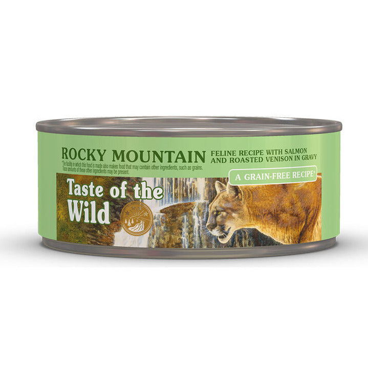 Taste of the Wild Rocky Mountain Feline Recipe with Salmon & Venison in Gravy - Case of 24 | Wet Cat Food