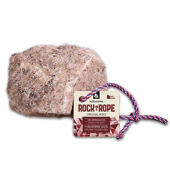 Redmond Rock on a Rope Salt Lick | Horse Supplement