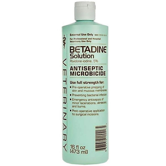Betadine Solution 5% | Equine Wound Care