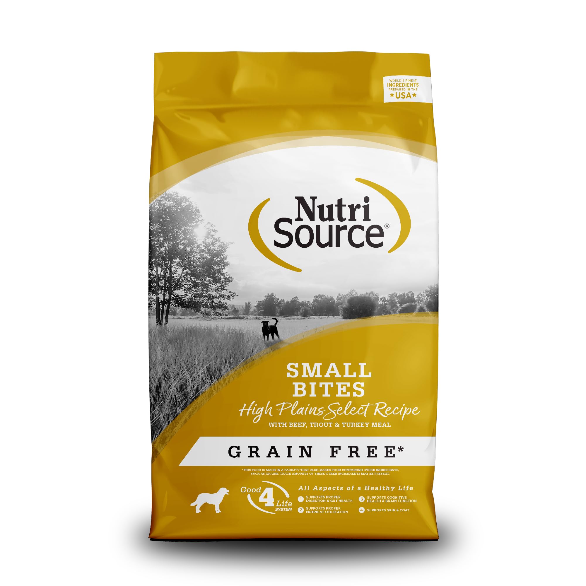 NutriSource Small Bites Grain Free High Plains Recipe | Dry Dog Food