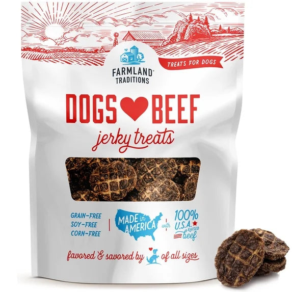 Farmland Traditions Dogs ♥ Beef Jerky Treats | Jerky