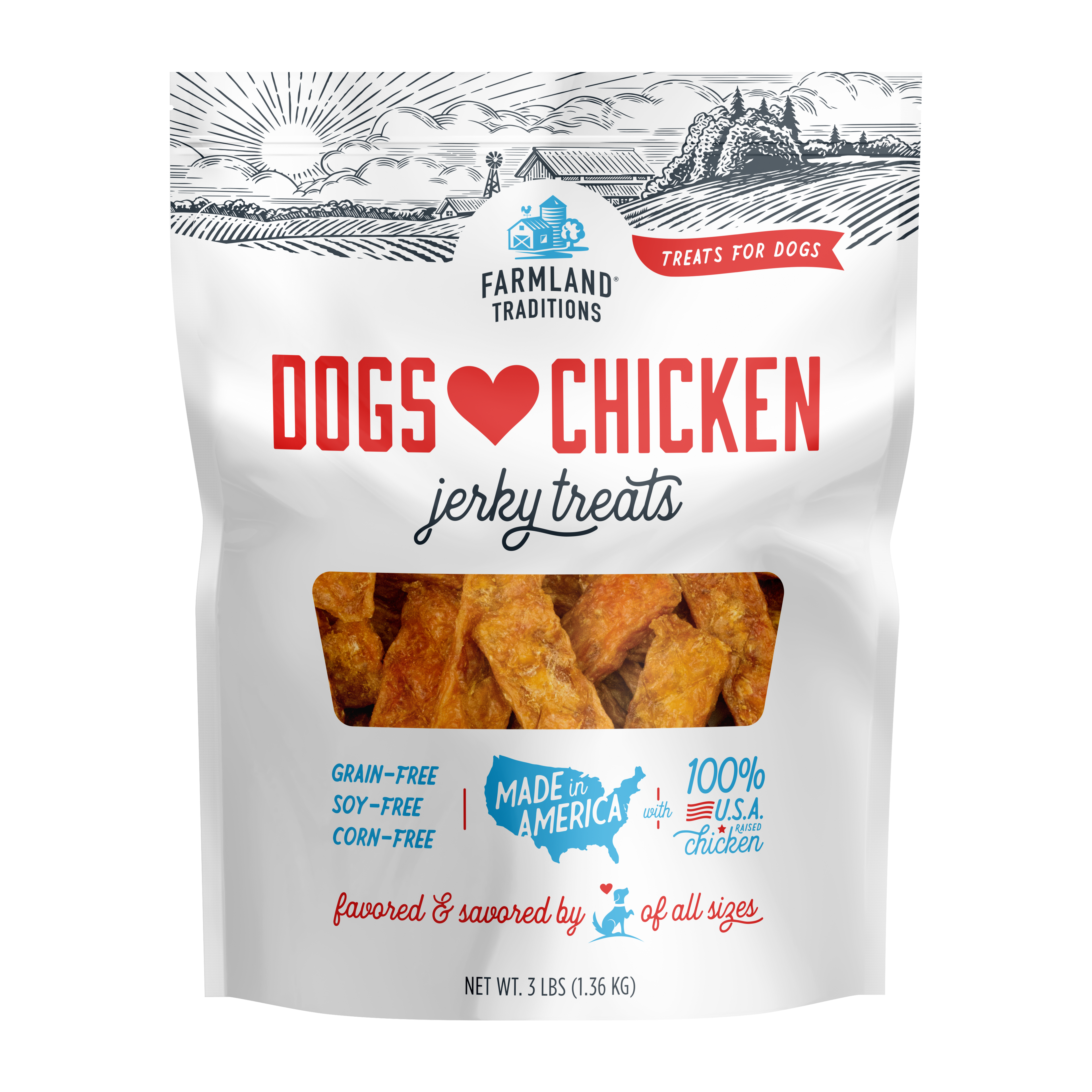 Farmland Traditions Dogs ♥ Chicken Jerky Treats | Jerky
