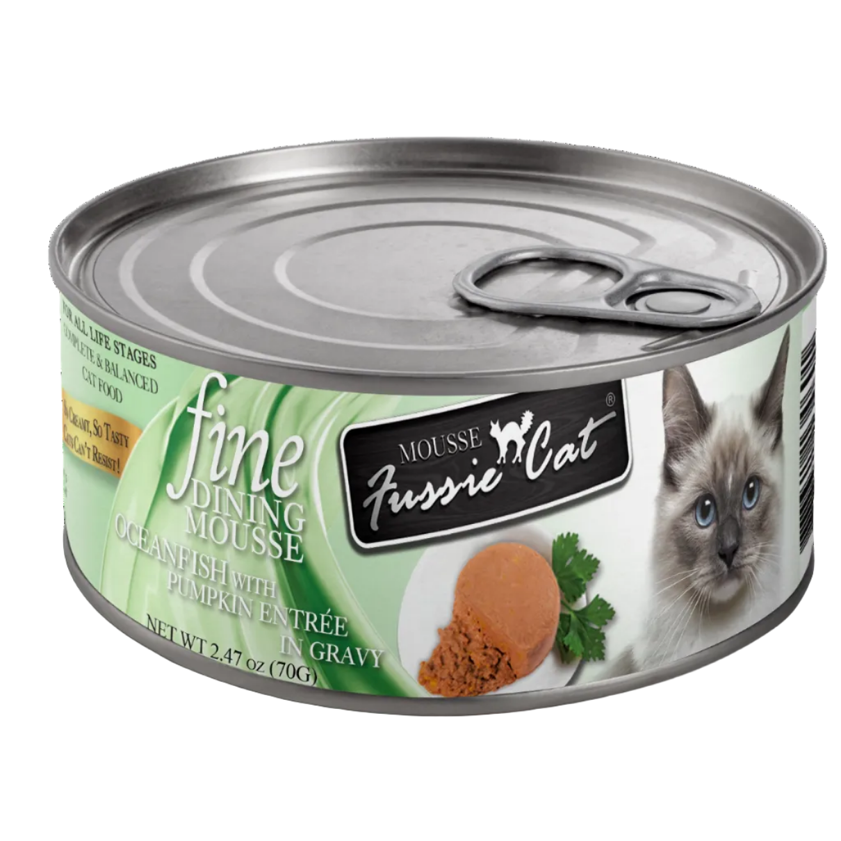 Fussie Cat Fine Dining Mousse Oceanfish with Pumpkin Entree - Case of 24 | Wet Cat Food