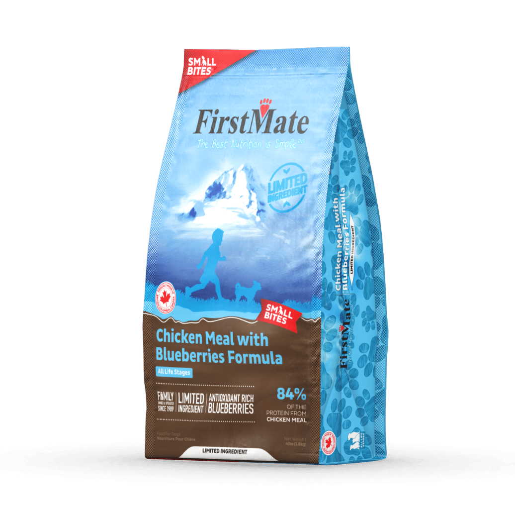 FirstMate Small Bites Chicken & Blueberries Formula | Dry Dog Food
