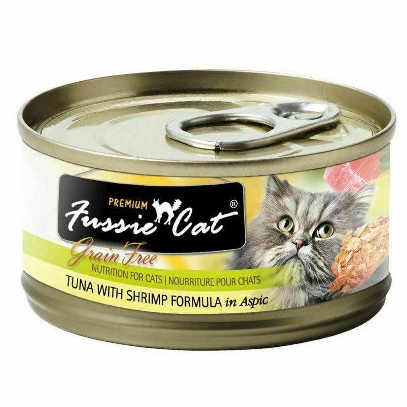 Fussie Cat Premium Tuna With Shrimp Formula In Aspic Grain-Free - Case of 24 | Wet Cat Food (Copy)