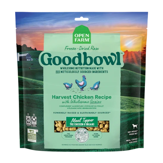 Open Farm Goodbowl Harvest Chicken & Brown Rice Recipe | Freeze-Dried