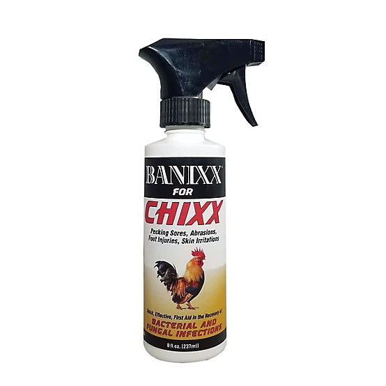 Banixx CHIXX Bacterial & Fungal Infection Poultry Spray | Livestock Wound Care