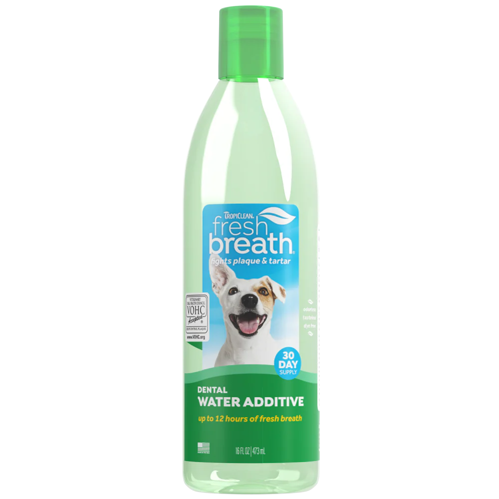 TropiClean Fresh Breath Oral Care Water Additive for Pets | Dental