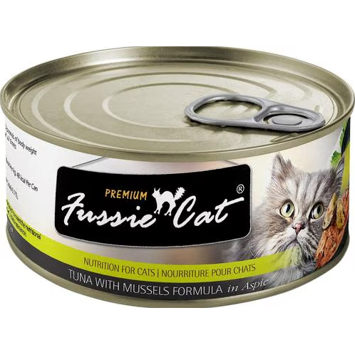 Fussie Cat Premium Tuna With Shrimp Formula In Aspic Grain-Free - Case of 24 | Wet Cat Food (Copy)