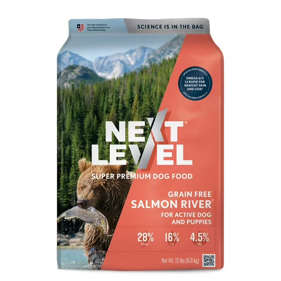 Next Level Grain Free Salmon River Recipe | Dry Dog Food