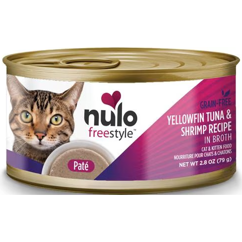 Nulo Grain-Free Yellowfin Tuna & Shrimp Recipe Pate - Case of 12 | Wet Cat Food