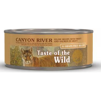 Taste of the Wild Canyon River Feline Recipe with Trout & Salmon in Gravy - Case of 24 | Wet Cat Food