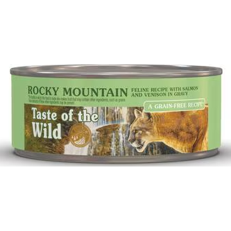 Taste of the Wild Rocky Mountain Feline Recipe with Salmon & Venison in Gravy - Case of 24 | Wet Cat Food